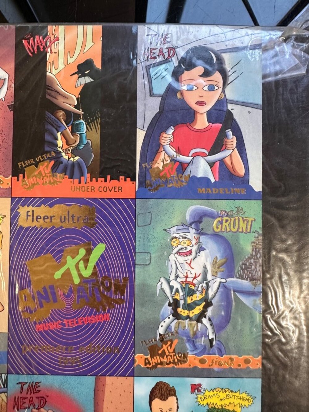 1995 Fleer Ultra MTV Animation Premiere Edition Jumbo Cards Set Beavis & Butthea - Picture 5 of 11